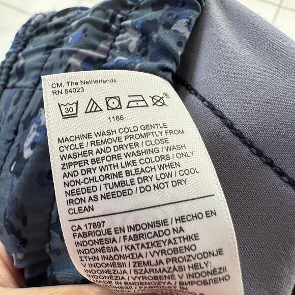 Athleta Pants Womens 2 Blue Avenue Wide Leg Crop Granite Speckle Pull On Travel - Picture 6 of 13